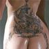 Angelina back tattoo detail